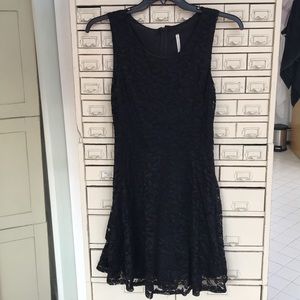 Black lace dress